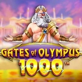 Gates of Olympus 1000 online game logo by Pragmatic Play on corgibett.ca