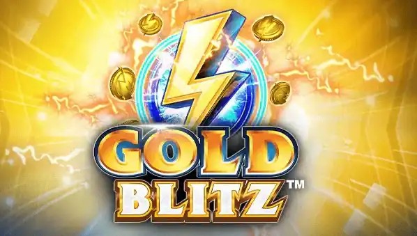 Gold Blitz slot logo by Fortune Factory Studios at Corgibet Casino