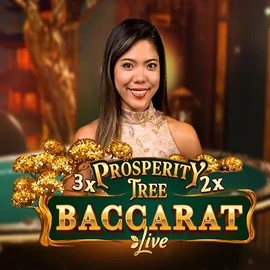 Live Casino logo of Prosperity Tree Baccarat from Evolution at Corgibet Casino