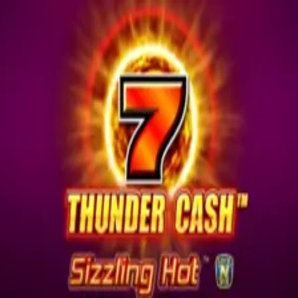 Thunder Cash Sizzling Hot online game logo by Novomatic on corgibett.ca